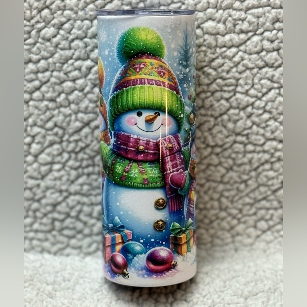 Snowman 20 OZ Skinny Tumbler